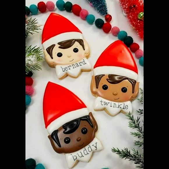 WILTON Elf On The Shelf 12 Nonstick Cavity Christmas Cookie Holiday Baking Pan - Picture 6 of 16